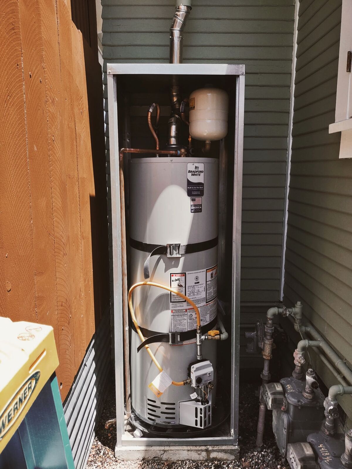 Outdoor Water Heater Enclosure Setup